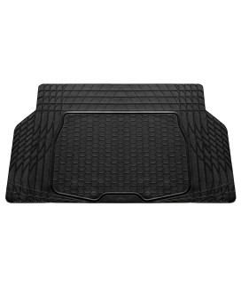 FH Group ClimaProof for all weather protection Universal Fit Black Cargo Mats fits most Cars, SUVs, and Trucks (Semi Custom Trimmable Vinyl, 55 x 32) Black