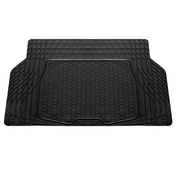 FH Group ClimaProof for all weather protection Universal Fit Black Cargo Mats fits most Cars, SUVs, and Trucks (Semi Custom Trimmable Vinyl, 55 x 32) Black