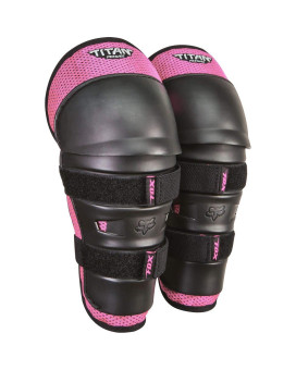 Fox Racing Unisex-Child Youth Titan Motocross Knee/SHIN Guard,Black/Pink,One Size