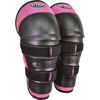 Fox Racing Unisex-Child Youth Titan Motocross Knee/SHIN Guard,Black/Pink,One Size