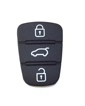 2PCS Keyecu Remote 3 Button Key Pad Rubber for Hyunda I30 IX35 Kia Seed Sportag