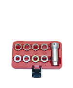 OEMTOOLS 27233 Axle Spindle Threading Set, Cleans and Repairs Axle Threads, Axle Thread Repair Tool for Damaged or Rusted Axle Screws, Fits Most Vehicles