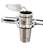Ciro 50514 Handlebar Mount Cup Holder (Chrome Handlebar Mount Cup Holder With Cup For Harley-Davidson Models)