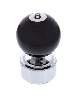 United Pacific 70685 - Manual Transmission Shift Knob - Pool Ball Shift Knob Number 8 For 13/15/18 Speed Eaton Style S