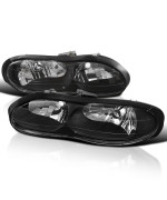 Spec-D Tuning Black Clear Headlights Compatible with Chevy Camaro Z28 1998-2002 L+R Pair Head Light Lamp Assembly