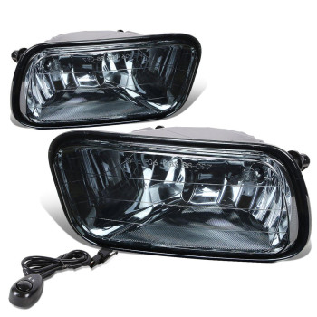 DNA MOTORING FL-ZTL-808-SM Fog Light Driver & Passenger Side Enhance visibility [Compatible with 11-12 Ram 1500 2500 3500]