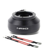 NRG Innovations NRG-SRK-135H Racing Style Steering Wheel Quick Release Short Hub Adapter, 6 X 70mm Bolt Pattern, Black Body