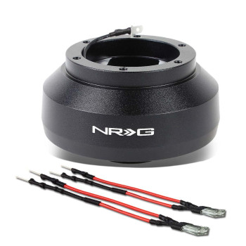 NRG Innovations NRG-SRK-135H Racing Style Steering Wheel Quick Release Short Hub Adapter, 6 X 70mm Bolt Pattern, Black Body