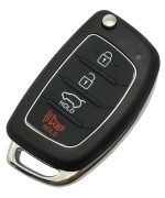 Replacement Key Fob Case fit for Hyundai Sonata Santa Fe Flip Key Remote Control Key Fob Shell