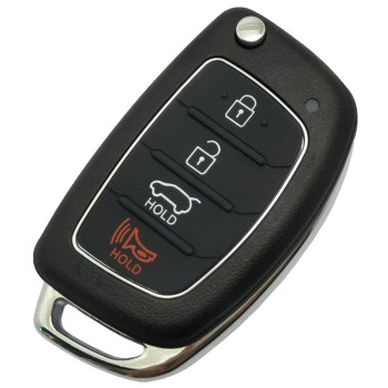 Replacement Key Fob Case fit for Hyundai Sonata Santa Fe Flip Key Remote Control Key Fob Shell