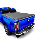 Tyger Auto T1 Soft Roll Up Truck Bed Tonneau cover compatible with 2004-2012 chevy colorado gMc canyon 2006-2008 Isuzu I350 Fleetside 51 Bed (61) Tg-Bc1c9001 , Black