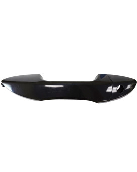 PT Auto Warehouse TO-3289S-FL - Outside Exterior Outer Door Handle, Smooth Black - Driver Side Front