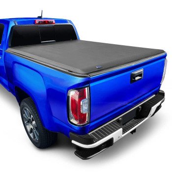 Tyger Auto T1 Soft Roll Up Truck Bed Tonneau cover compatible with 2015-2018 chevy colorado gMc canyon Fleetside 52 Bed (61) Tg-Bc1c9012 , Black