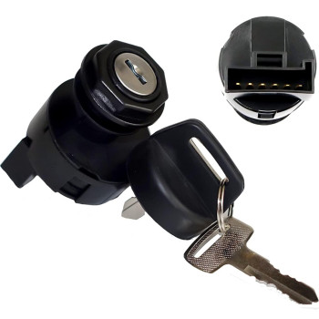 PROCOMPANY 6 Pins Ignition Key Switch Compatible with Polaris OEM 4011002 4012165 4011142