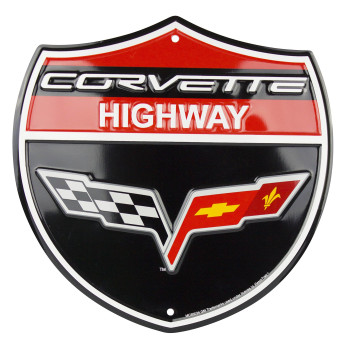 HangTime Corvette Shield Sign