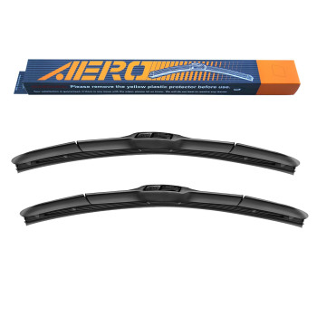 AERO Hybrid 21 + 19 Premium Quality All-Season Windshield Wiper Blades (Set of 2)