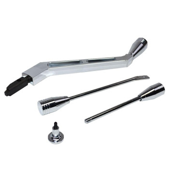 A-Team Performance - Polished Billet Aluminum Column Shifter Lever Turn Signal Hazard Boots Tilt - Compatible with GM Column 1967 to 1994 Chevrolet Buick Oldsmobile Pontiac and Cadillac