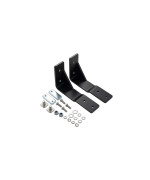 Rhino-Rack Sunseeker Angled Down Awning Brackets for Flush Vortex Bars, Powder Coated Stainless Steel, Black (32127)