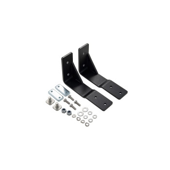 Rhino-Rack Sunseeker Angled Down Awning Brackets for Flush Vortex Bars, Powder Coated Stainless Steel, Black (32127)