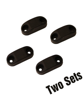 Hamilton Bowes 1 Strongest - RV & Trailer Magnetic Door/Baggage Door Catch Camper Black Plastic (2-Pair)