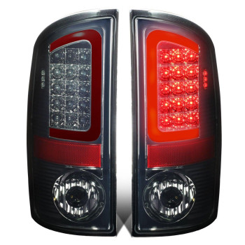 DNA MOTORING TL-DRAM07-LED-RD3D-CH-SM LED 3D Tail Light Assembly Driver & Passenger Side [Compatible with 02-06 Dodge Ram 1500 2500 3500]