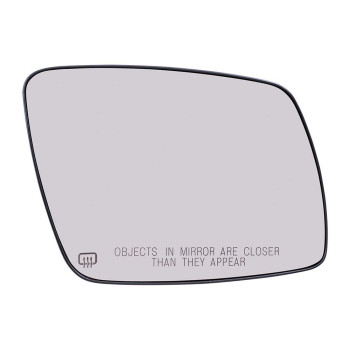 Brock Replacement Passenger Side View Mirror Glass & Base Heated Compatible with 2009-2016 Journey 68045692AA CH1323394