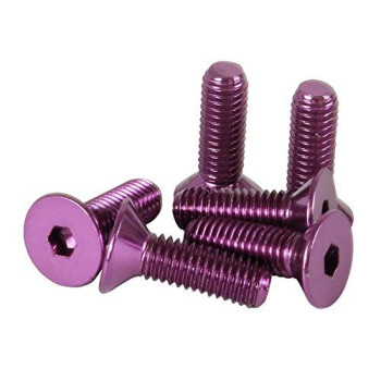 NRG Innovations SWS-100PP Steering Wheel Screw Kit (Upgrade PurpleCONICAL)