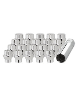 DPAccessories 20 Chrome 14x1.5 Open End Duplex ET Spline Tuner Lug Nuts for Aftermarket Wheels LOE2N8HCSCH04020