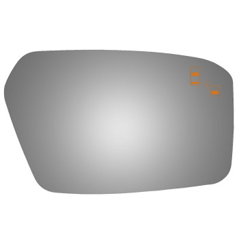 Burco 5167B Passenger Side Mirror Glass w/Blind Spot for Ford Fusion, Lincoln MKZ, Mercury Milan