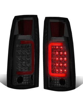 DNA MOTORING TL-C10-LED-RD3D-CH-SM LED 3D Tail Light Assembly Driver & Passenger Side [Compatible with 99-00 Escalade / 92-94 Blazer / 88-99 C1500-C3500]