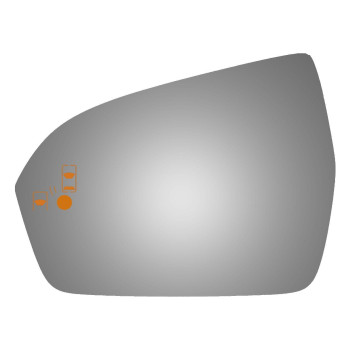 Burco 4637B Redi-Cut Left Side Mirror Glass w/Blind Spot for 2015-2016 Lincoln MKC