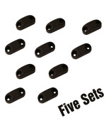 Hamilton Bowes 1 Strongest - RV & Trailer Magnetic Door/Baggage Door Catch Camper Black Plastic (5-Pair)