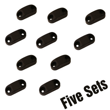 Hamilton Bowes 1 Strongest - RV & Trailer Magnetic Door/Baggage Door Catch Camper Black Plastic (5-Pair)