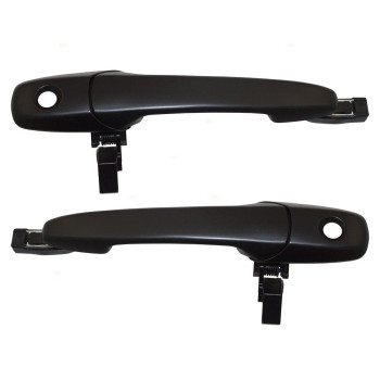 AutoandArt Brock Replacement Pair Set Outside Outer Exterior Door Handles Compatible with 2005-2014 Mustang GT ST Lujo Bullitt Base Equipado