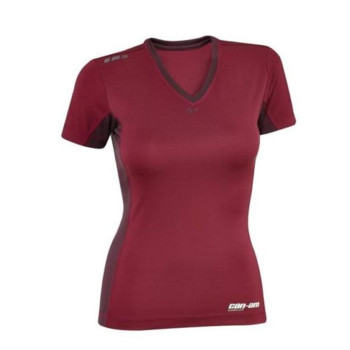 Can-Am Spyder New OEM Ladies Caliber V-Neck T-Shirt Large Raspberry, 4536820939