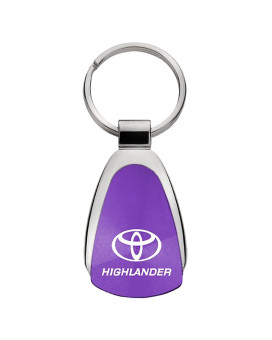 Au-TOMOTIVE GOLD Tear Drop Key Chain for Toyota Highlander (Purple)