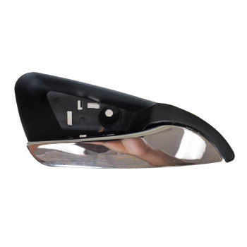 PT Auto Warehouse GM-2008MA-RR - Interior Inner Inside Door Handle, Black Housing with Chrome Lever - Passenger Side Rear