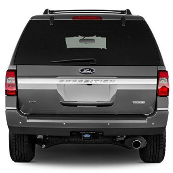 iPick Image, Compatible with - Ford Expedition UV Graphic Black Metal Face-Plate on ABS Plastic 2 inch Tow Hitch Cover