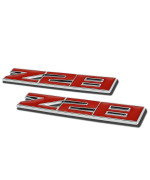 2 x Metal Emblem Decal Logo Trim Badge Z28 (Red)