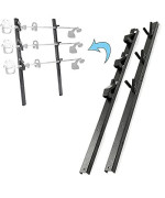 ECOTRIC 3-Place Trimmer Rack Holder Carrier Mount On Pickup/Trailer w/Lock 1 Pair