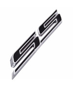 zorratin 2016+ 5 Chrome Trim SS Emblem Badge Plate Decal Self Adhesive for Chevy Impala Cobalt Camaro Holden 2016 2017 2018 2019 2020 2021 2022 Grille Trunk Lid Fender Side Dash Splash Guard