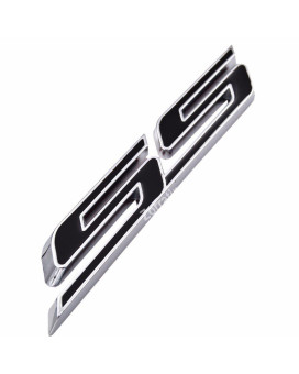 zorratin 2016+ 5 Chrome Trim SS Emblem Badge Plate Decal Self Adhesive for Chevy Impala Cobalt Camaro Holden 2016 2017 2018 2019 2020 2021 2022 Grille Trunk Lid Fender Side Dash Splash Guard