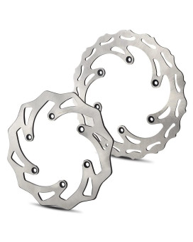 NICECNC Front Rear Brake Disc Rotor Compatible With KTM 125 250 350 450 500 SX XC EXC XCW EXC-F 1994-2022 Husqvarna 125-501 FE TE FC TC TX FX 2014-2022 Husaberg 125-570 TE FE FX 2009-2014,See Fitment