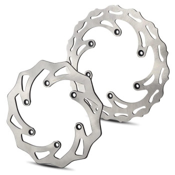 NICECNC Front Rear Brake Disc Rotor Compatible With KTM 125 250 350 450 500 SX XC EXC XCW EXC-F 1994-2022 Husqvarna 125-501 FE TE FC TC TX FX 2014-2022 Husaberg 125-570 TE FE FX 2009-2014,See Fitment