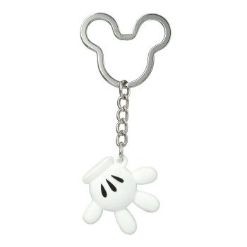 Disney Mickey Icon Ball Hand Key Ring,Multi-colored,3 , White