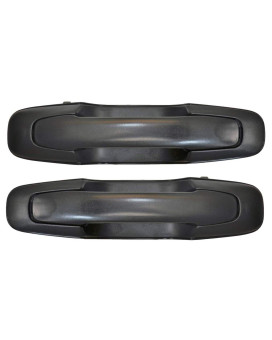 PT Auto Warehouse SZ-3213A-DP - Outer Exterior Outside Door Handle, Textured Black - Left/Right Pair