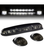 DNA Motoring CBL-CSIL02-SM-W 3Pcs LED Cab Roof Running Light/Lamps [For 02-07 Chevy Silverado/GMC Sierra]