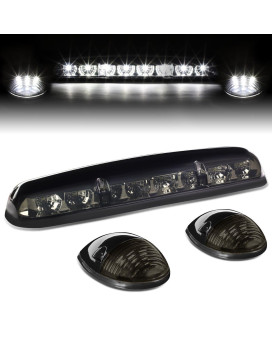 DNA Motoring CBL-CSIL02-SM-W 3Pcs LED Cab Roof Running Light/Lamps [For 02-07 Chevy Silverado/GMC Sierra]