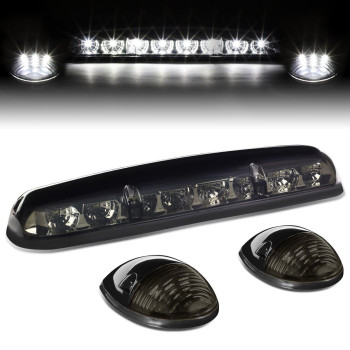 DNA Motoring CBL-CSIL02-SM-W 3Pcs LED Cab Roof Running Light/Lamps [For 02-07 Chevy Silverado/GMC Sierra]