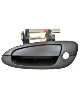 PT Auto Warehouse NI-3118P-FL - Outer Exterior Outside Door Handle, Primed Black - Driver Side Front